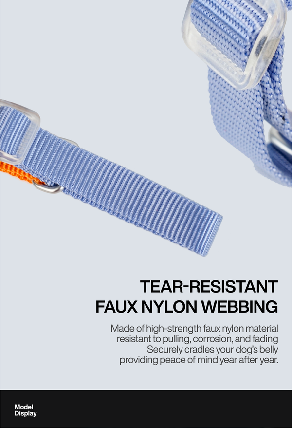 TEAR-RESISTANTFAUX NYLON WEBBING