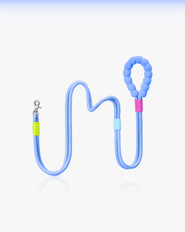 Marshmallow Standard Dog Leash - Smog Blue