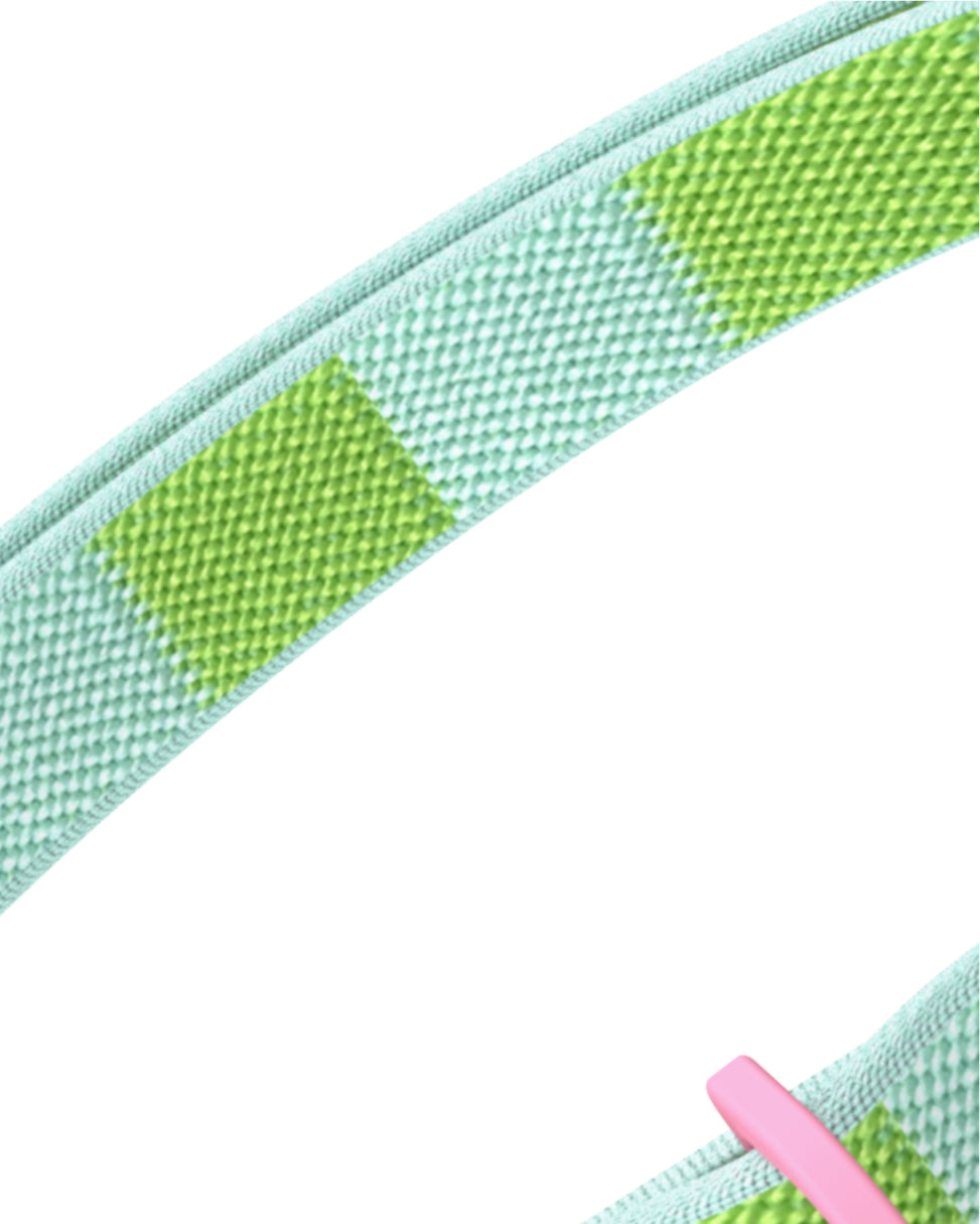 Pink peach green