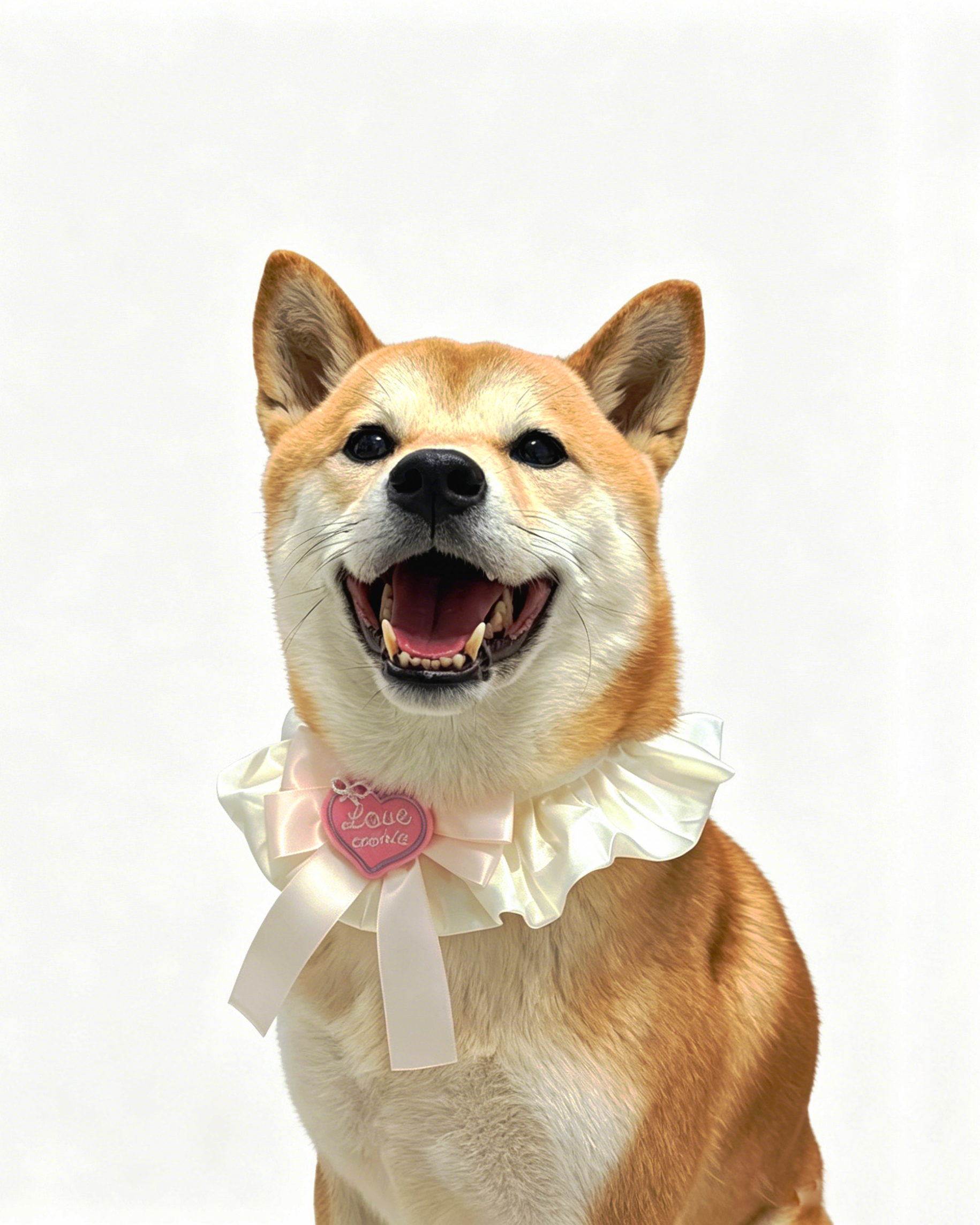Heart Bow Pet Collar Bib