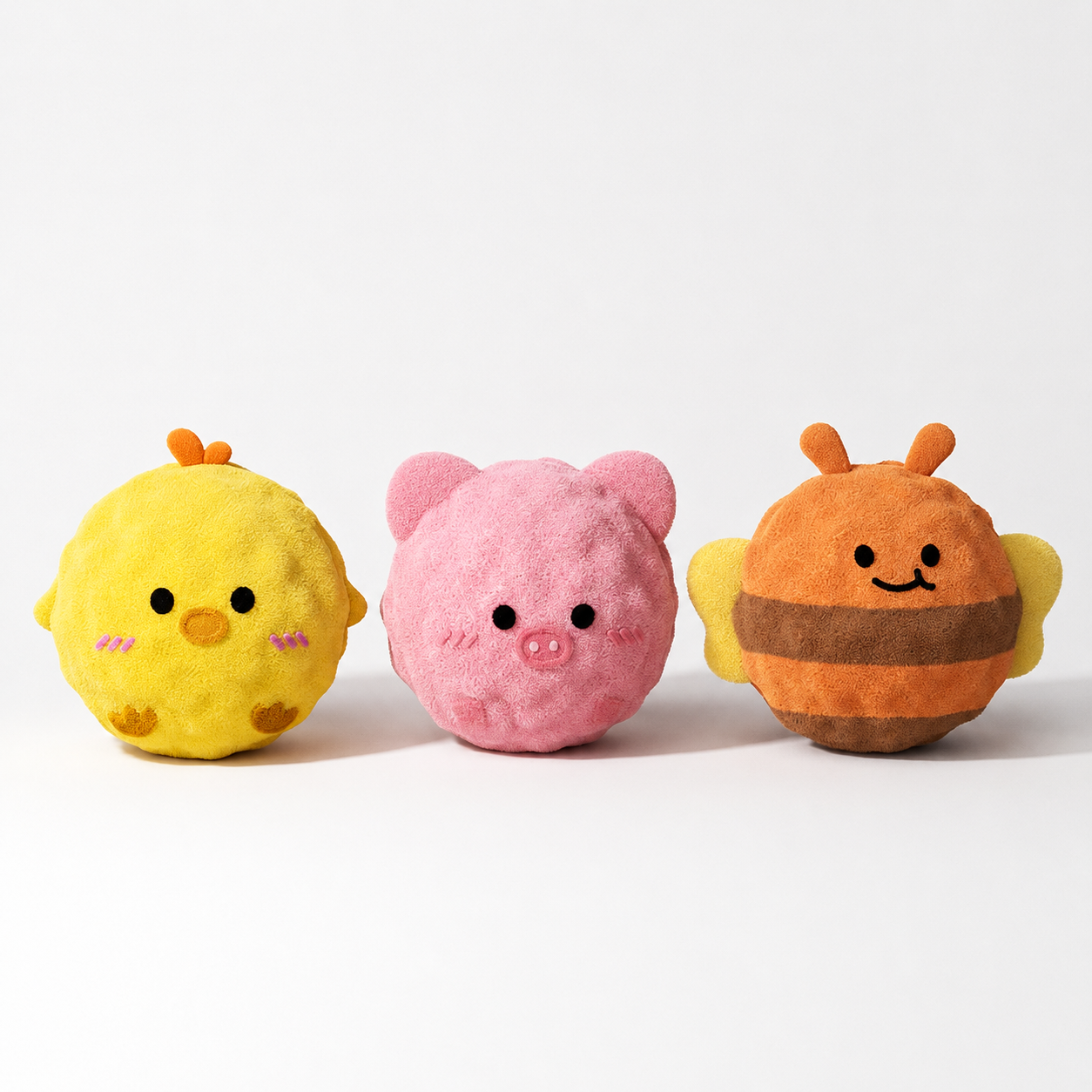 Squeaky Plush Bounce Ball Toy for Small Dogs