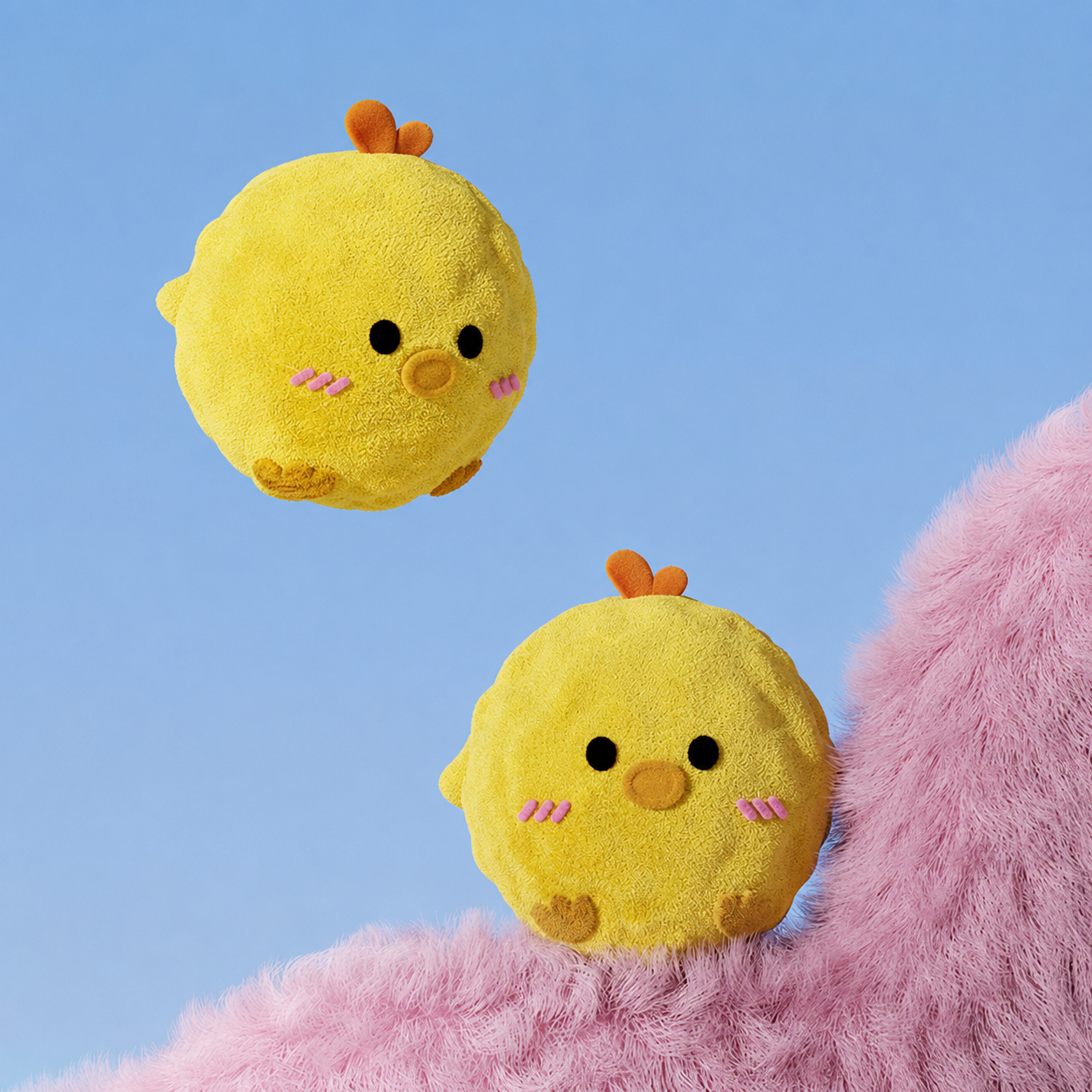 Squeaky Plush Bounce Ball Toy for Small Dogs